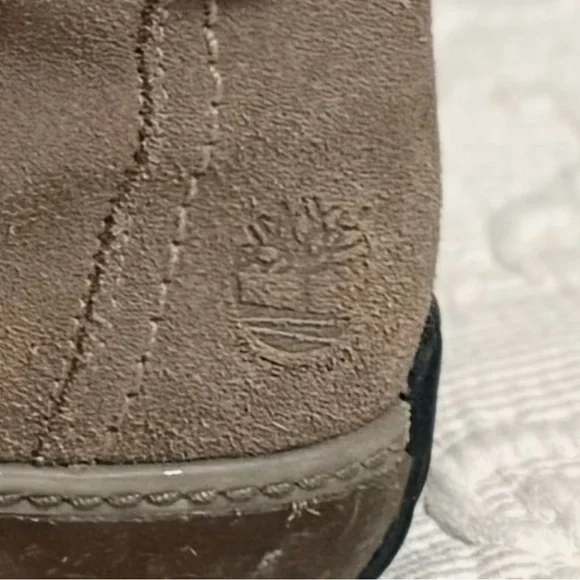 Gently Worn Timberland Grandby Tan Suede Tall Boots - Picture 6 of 8